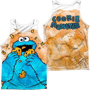 Sesame Street Cookie Monster Tank Top For Adults