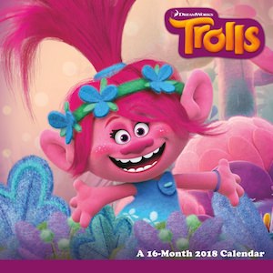 2018 Trolls Wall Calendar