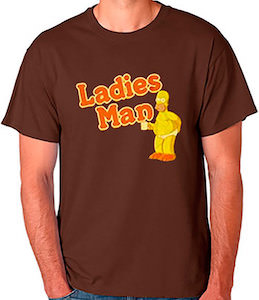 Homer Simpson Ladies Man T-Shirt