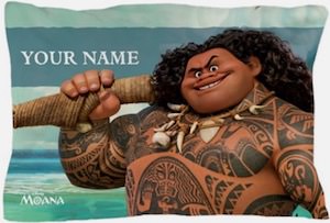 Disney Moana Maui Personalized Pillow Case