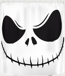 The Nightmare Before Christmas The Jack Skellington Face Shower Curtain