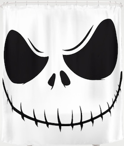 The Jack Skellington Face Shower Curtain