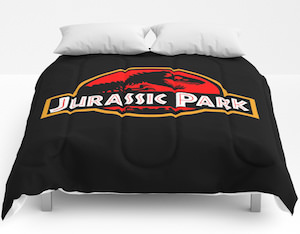 Jurassic Park Logo Comforter