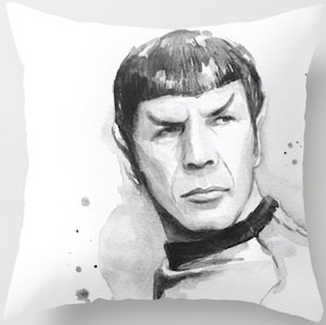 Spock Portrait Pillow