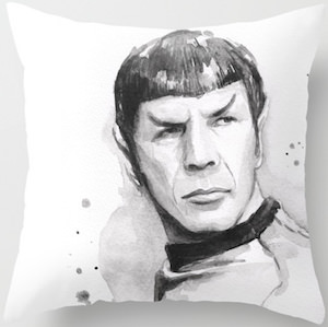 Star Trek Spock Portrait Pillow