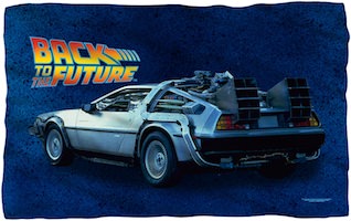 DeLorean Fleece Blanket