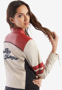 DC Comics Harley Quinn Leather Jacket