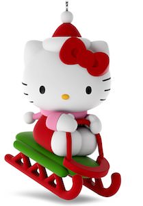 Hello Kitty Sleigh Christmas Ornament