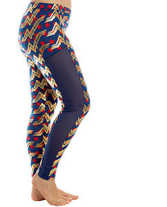 DC Comics Wonder Woman Leggings With Mesh Insert