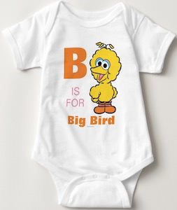 Personalized Big Bird Baby Bodysuit
