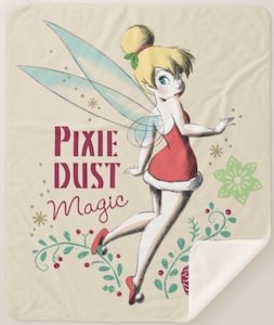 Tinker Bell Christmas Blanket