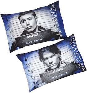 Supernatural Sam And Dean Mugshot Pillowcase Set