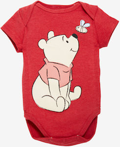 Winnie The Pooh Smelling The Bee Baby Bodysuit