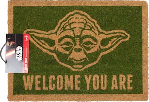 Star Wars Welcome You Are Yoda Doormat