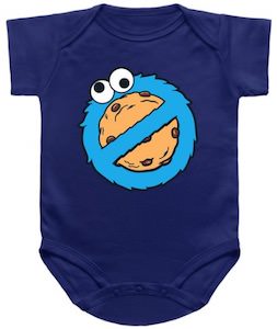 Sesame Street Cookie Monster Ban Baby Bodysuit