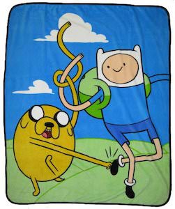 Adventure Time Finn And Jake Fleece Blanket