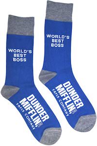 Dunder Mifflin Best Boss Socks from The Office
