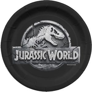 Jurassic World paper plates