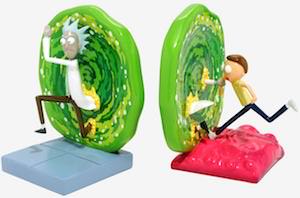 Rick And Morty Portal Bookends