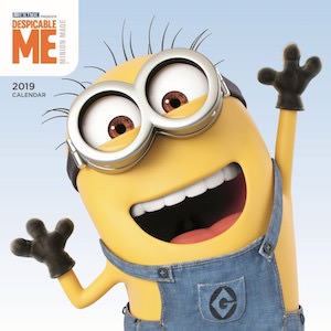 2019 Despicable Me Minion Wall Calendar