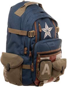 Marvel Captain America Backpack With Lots Of Pockets