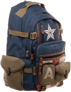 Captain America Backpack With Lots Of Pockets