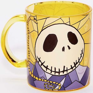 Glass Jack Skellington Mug