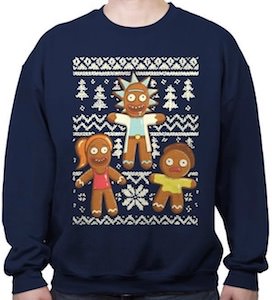 Gingerbread Rick And Morty Christmas Sweater