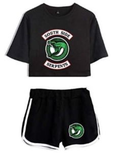 Southside Serpents Riverdale Crop Top And Shorts (1)