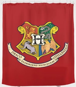 The crest of Hogwarts Shower Curtain