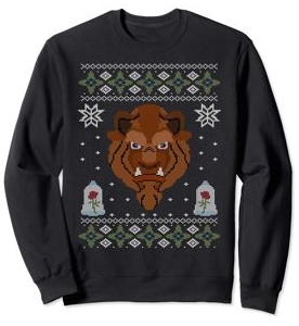 Beast Scowl Ugly Christmas Sweater