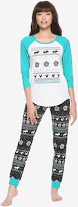 Women's Supernatural Moose and Squirrel Pajama Set