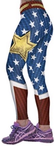 Wonder Woman Stars Boot Print Leggings