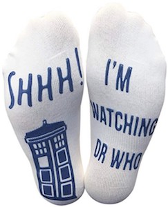 I'm Watching Dr Who Socks
