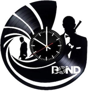 James Bond Record Wall Clock