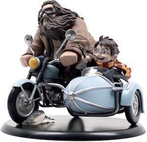 Hagrid And Harry On A Motorbike Figurine