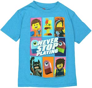 LEGO Movie Never Stop Playing T-Shirt