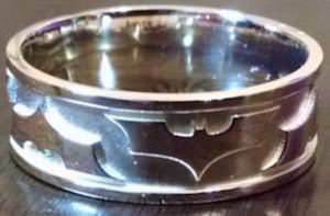 Silver Batman Ring