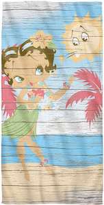 Betty Boop On The Beach Towel