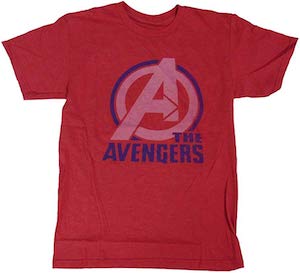 Red The Avengers Logo T-Shirt