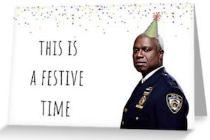 Brooklyn Nine-Nine Captain Raymond Holt Greeting Card