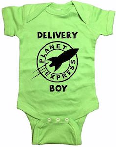 Planet Express Delivery Boy Baby Bodysuit