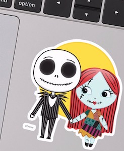 Jack Skellington And Sally Sticker