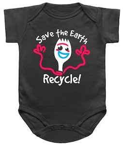 Forky Save The Earth Recycle Baby Bodysuit