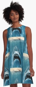 Jaws Movie Poster A Line Dress