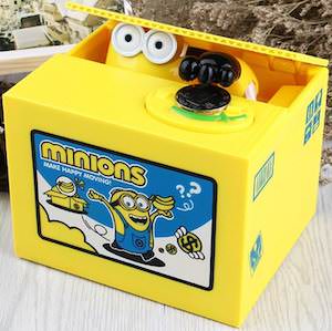 Despicable Me Minion Stealing Coins Money Bank