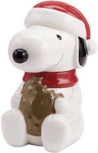 PeanutsSnoopy Christmas Cookie Jar