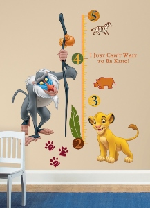 The Lion King Wall Decal Growth Chart