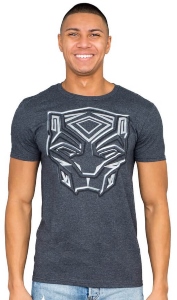 Black Panther Logo Face T-Shirt