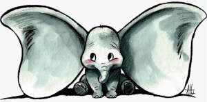 Dumbo Sketch Decal Sticker